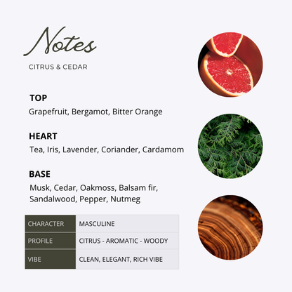 CITRUS & CEDAR for men
