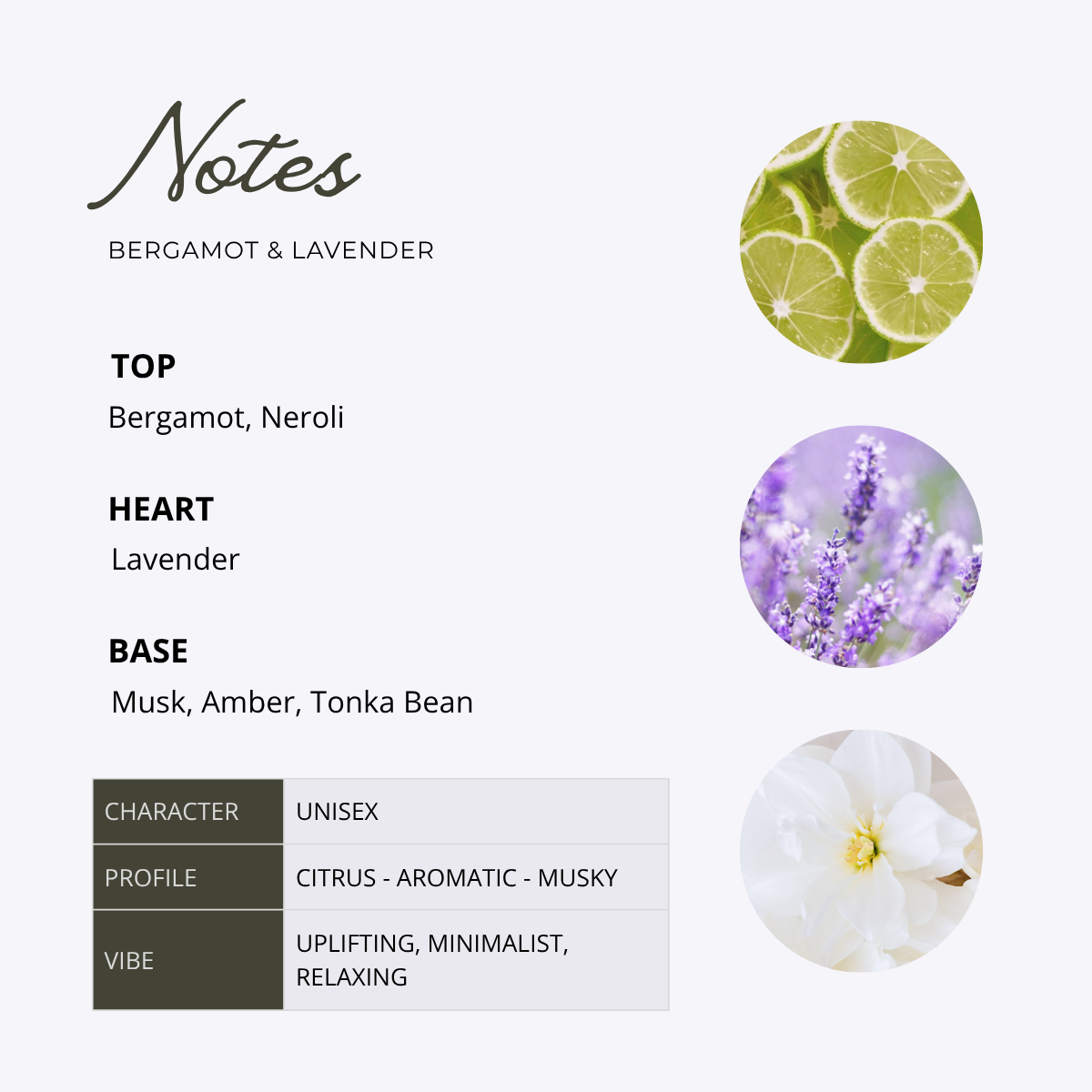 BERGAMOT & LAVENDER unisex
